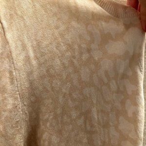 leopard print cream cardigan